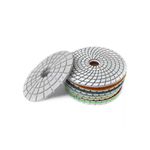 JOGO DE 9 PEÇAS DISCO DIAMANTADO DE POLIMENTO BRILHO D'AGUA + SUPORTE