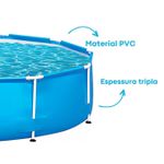 PISCINA ARMAÇÃO 5000L 3,05M X 76CM BEL FIX
