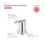 Acabamento Universal Gioia Cromado 1/2,3/4 E 1 Fabrimar