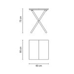 MESA DOBRAVEL LILLE EM MADEIRA TAUARI - TRAMONTINA