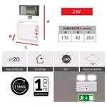 LÂMPADA DE EMERGÊNCIA BLOCO EVO 2W 6000K - AVANT