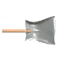 PÁ DE LIXO GALVANIZADA CABO LONGO