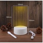 LUMINARIA MESA 3D USB ESCREVE TIPO LOUSA