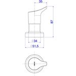 ACABAMENTO REGISTRO DE GAVETA GAMA CROMADO 1/2 E 1/4 - DECA