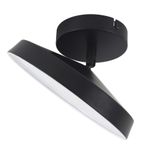 PLAFON LED REDONDO PRETO 23CM 3000K E 6000K 9W - 4000K 18W Hevvy