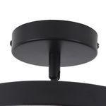 PLAFON LED REDONDO PRETO 23CM 3000K E 6000K 9W - 4000K 18W Hevvy