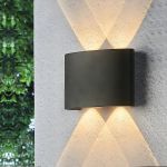 LUMINÁRIA LED ARANDELA 4 DOTS PRETA 4W 3K KIAN