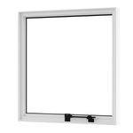 JANELA MAXIM-AR 60X60 DE VIDRO LISO BRANCO LÍDER