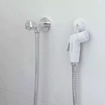 KIT DUCHA POP BRANCO PARA REGISTRO ABS FLEXIVEL INOX CROMADO 1,2 BLISTER