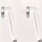 KIT DUCHA POP BRANCO PARA REGISTRO ABS FLEXIVEL INOX CROMADO 1,2 BLISTER