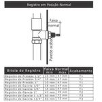 REGISTRO GAVETA BASE 1509 1/2" - FABRIMAR