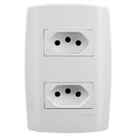 TOMADA DUPLA 4X2 SLIM ILUMI