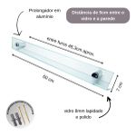 PRATELEIRA PORTA TOALHA 60X6CM - VB CRISTAIS 