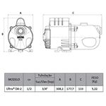 Bomba Autoaspirante Dancor Da-2 1/2cv