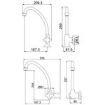 TORNEIRA COZINHA 1167/1168 F34 BRANCO LORENZETTI