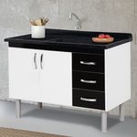 Gabinete De Cozinha Sem Tampo 116,2cm TÓquio Aj Rorato