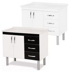 Gabinete De Cozinha Sem Tampo 95,2cm TÓquio Aj Rorato