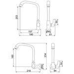 TORNEIRA COZINHA 1167/1168 F61 BRANCA LORENZETTI