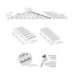 KIT PARAFUSO PARA VEDAÇÃO DE TELHA PLAN PVC FORTLEV