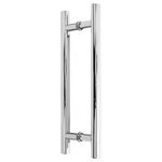 PUXADOR DE PORTA TUBULAR ALUMÍNIO POLIDO 25Ø