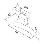 FECHADURA CLASSIC RR 691-80 BRONZE OXIDADO PADO