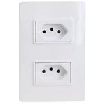 TOMADA DUPLA DISTANCIADA 250V 4X2 VIVAZ ILUMI