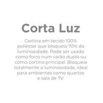 CORTA LUZ TECIDO LISO BRANCO BELLA JANELA