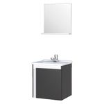 KIT GABINETE DE MADEIRA ÔNIX 