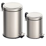 Lixeira Brasil Aco Inox Com Pedal