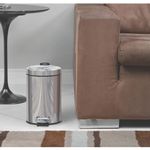 Lixeira Brasil Aco Inox Com Pedal