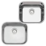 Cuba Retangular Aco Inox 40x34 Com Valvula