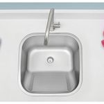 Tanque De Encaixe AÇo Inox Acetinado Com Valvula