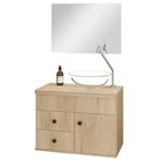 Conjunto Luna 60cm Com Cuba e Espelho