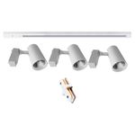 KIT 3 SPOT 7W COM TRILHO 1 METRO BRANCO KIAN