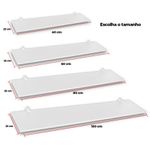 PRATELEIRA EM MDP COM SUPORTE CLIP 25CM BRANCA