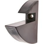 PRATELEIRA EM MDP COM SUPORTE CLIP 20CM PRETA