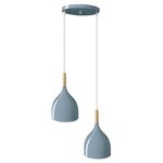 Pendente Aquarela Gota 2 Luzes 170x250mm