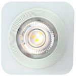 SPOT LED DE SOBREPOR QUADRADO BRANCO 5W BIVOLT KIAN
