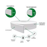 RodapÉ Rp43 7x1m Rolo Branco