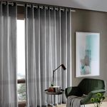 CORTINA PRATIKA LISA SLIM CINZA ESCURO BELLA JANELA