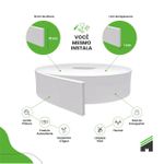 RodapÉ Rp43 10x1cm Rolo Branco