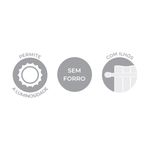 CORTINA RÚSTICA LINHÃO CINZA BELLA JANELA