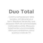 CORTINA DUO TOTAL BELLINI 3,00m x 1,70m BELLA JANELA