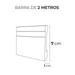 RODAPÉ FRISADO SLIM POLIESTIRENO KIT COM 02 PEÇAS