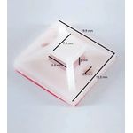 FIXADOR AUTOADESIVO 19X19 MM - 4 PEÇAS