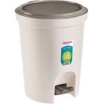 LIXEIRA COM PEDAL BRANCA 6,6 LITROS
