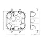 CAIXA DE LUZ TRAMONTINA 4X4 DRYWALL