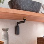 SIFÃO COPO BLACK PAREDE P/LAVATÓRIO 