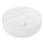 CUBA PARA BANHEIRO DE APOIO REDONDA COM MESA 40CM BRANCO - DECA