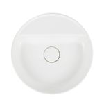 CUBA PARA BANHEIRO DE APOIO REDONDA COM MESA 40CM BRANCO - DECA